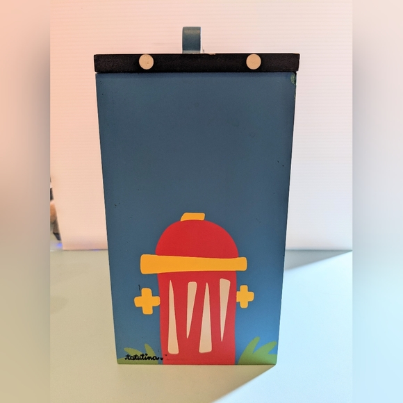 Hand Painted Wooden Dog Treat Container 8.5"H x 7"W - Picture 5 of 9